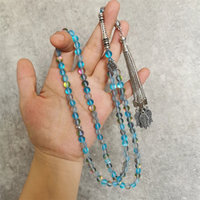 מסבחה קריסטל בגוון כחול־תכלת - Image 4